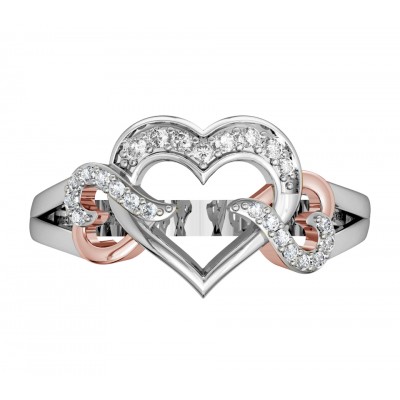 Endearing Diamond Heart Ring 